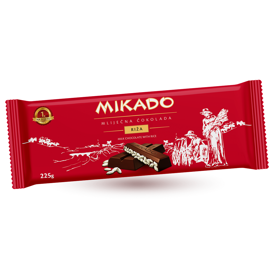 Mikado čokolada s rižom